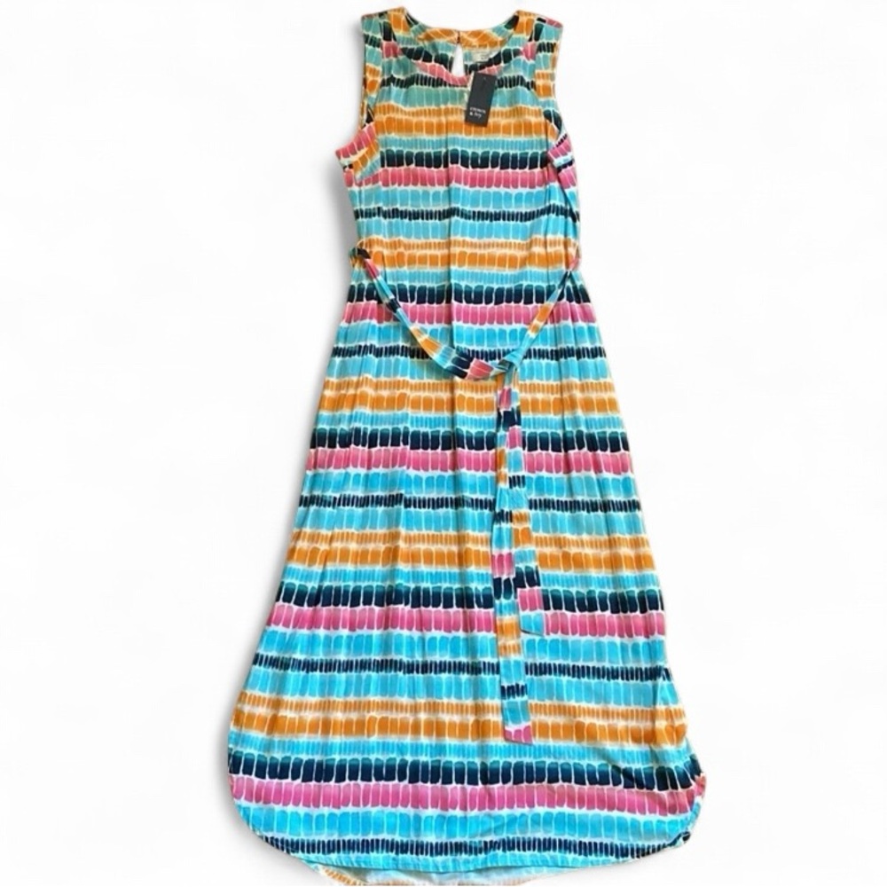 Harbor Island Signature Striped Multicolor Sleeveless Maxi Dress - Picture 5 of 9